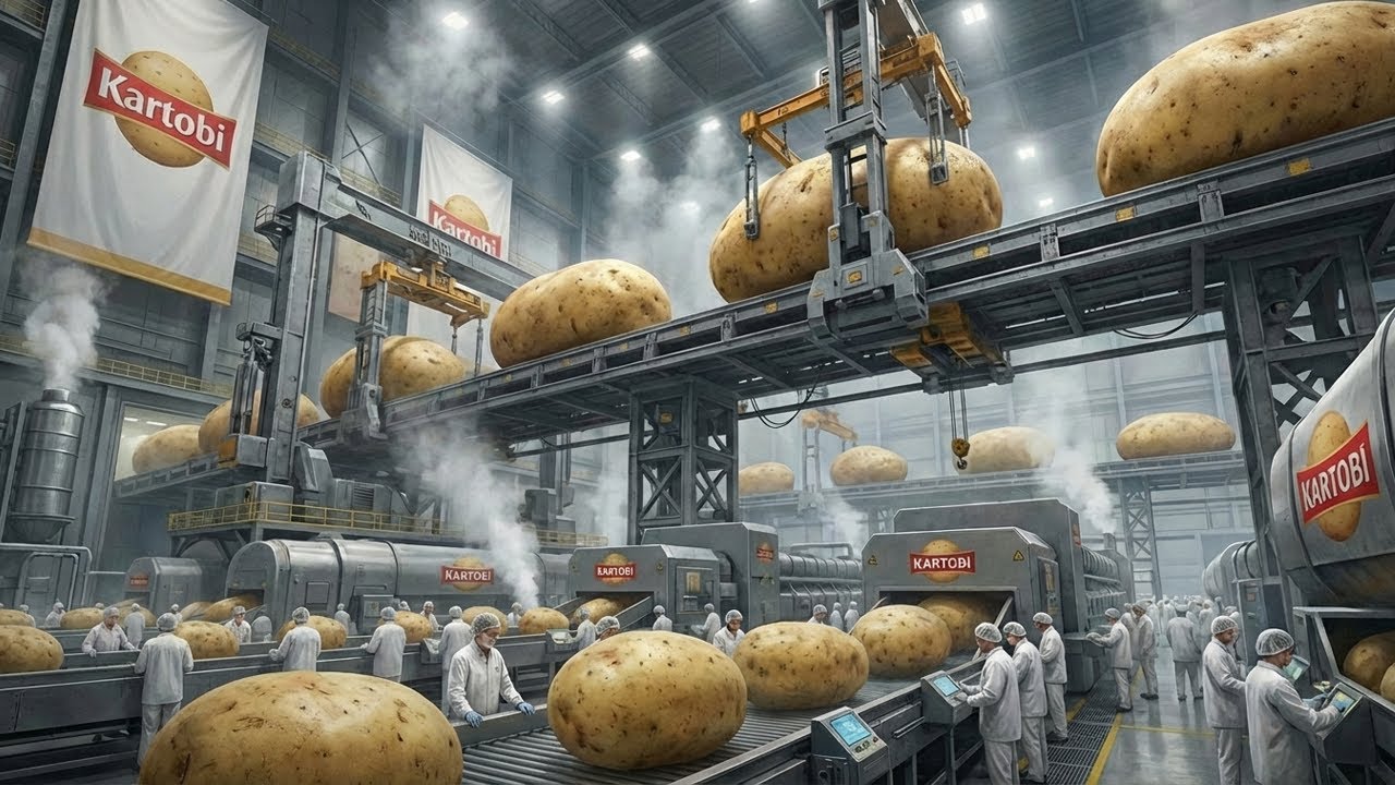 Внутри Производственной Линии Pringles От Сырого Картофеля До Уложенных Картофельных Чипсов