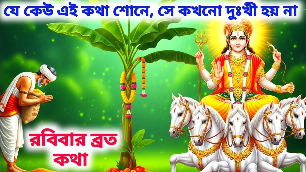 রবিবার ব্রত কথা | Ravivar vrat Katha | surya dev ki kahani bangla | Vrat Katha | bhakti story