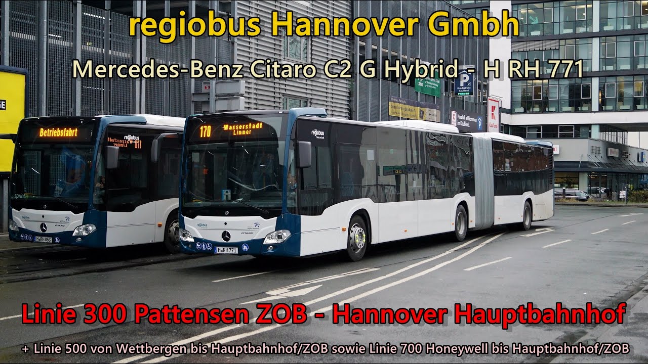 Kickdown [Sound] Bus Mercedes-Benz Citaro C2 G Hybrid von regiobus Hannover GmbH - H RH 771 (Voith)