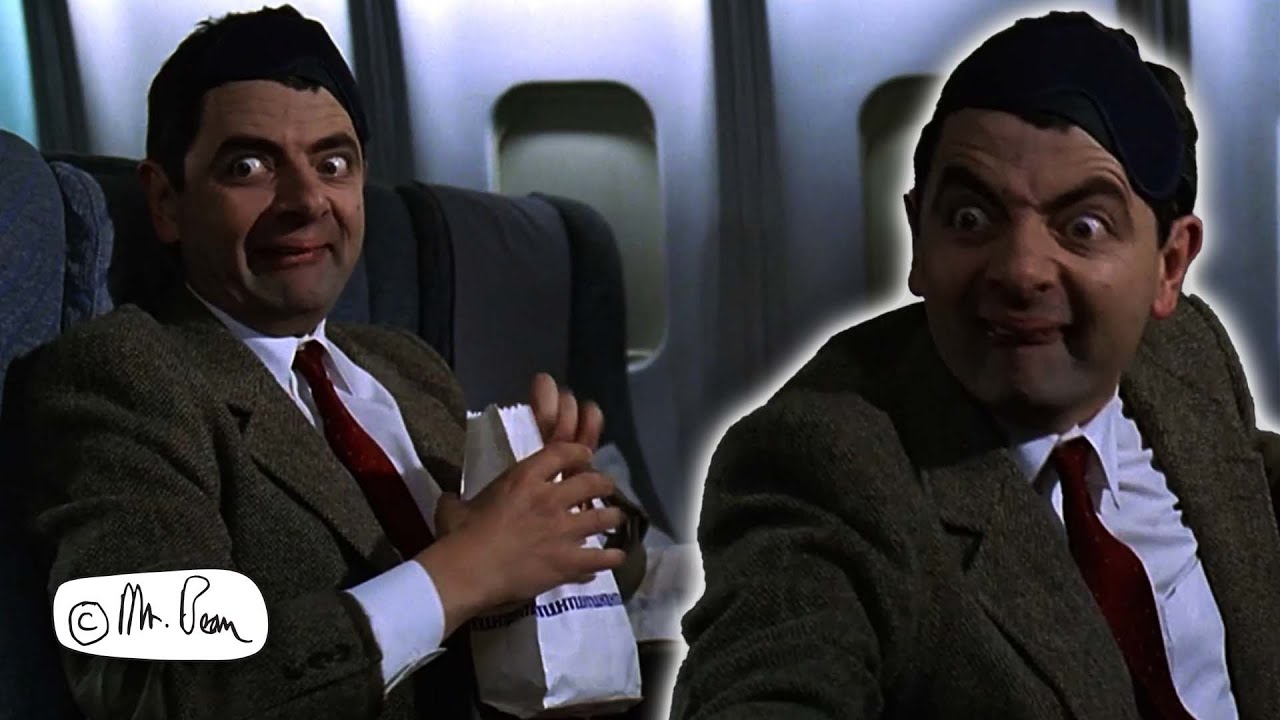 Mr Bean Tries To Make A Kid Laugh On The Plane | Bean: the Movie | Mr Bean