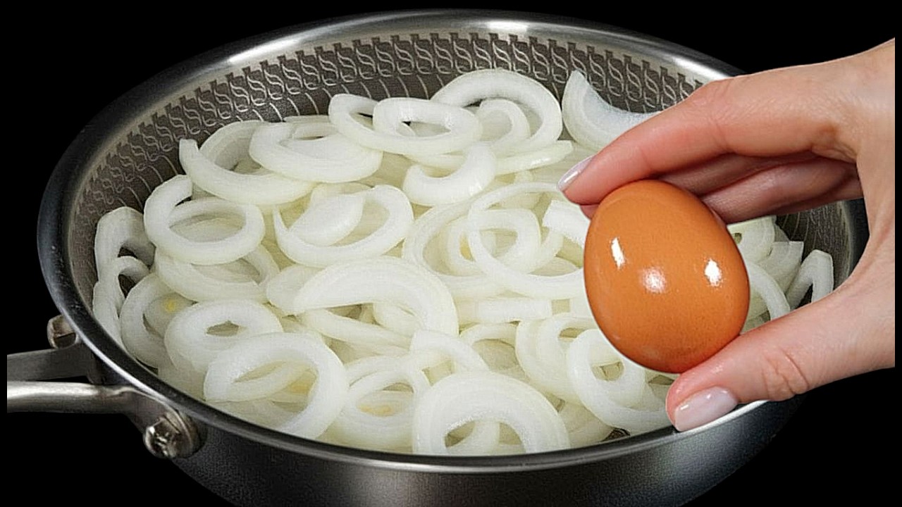 Zwiebeln mit Eiern ist besser als Pizza! Das Geheimrezept meiner Oma!