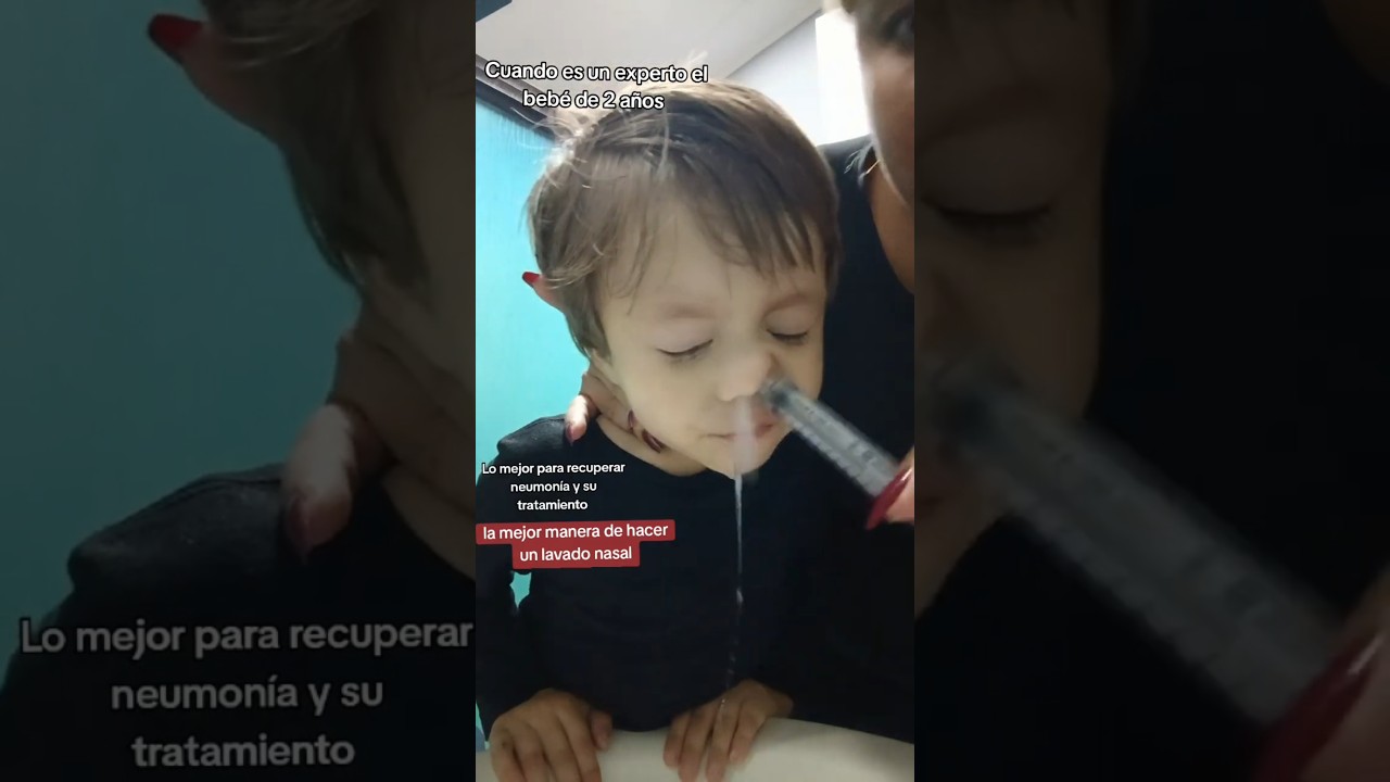Lavado nasal, Mejor manera de hacer lavados nasales para ni&ntilde;os de meses, 1 y 2 a&ntilde;os en adelante.