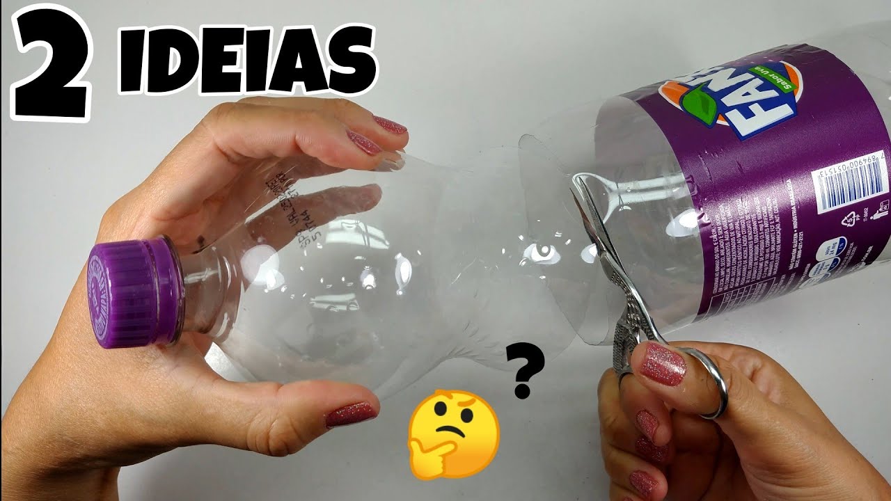 2 IDÉIAS CRIATIVAS COM GARRAFA PET ♥️