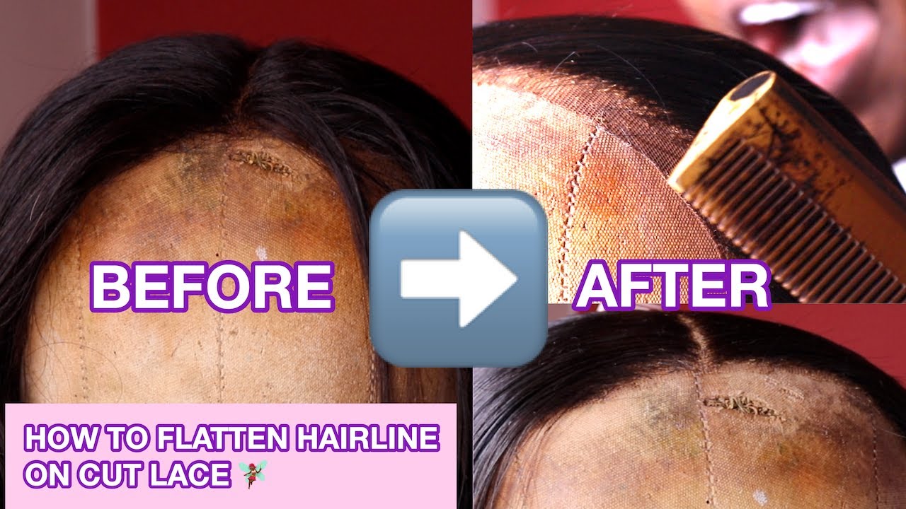 HOW I USE A HOT COMB TO FLATTEN THE HAIRLINE ON CUT LACE | LAY YOUR HAIRLINE AT HOME