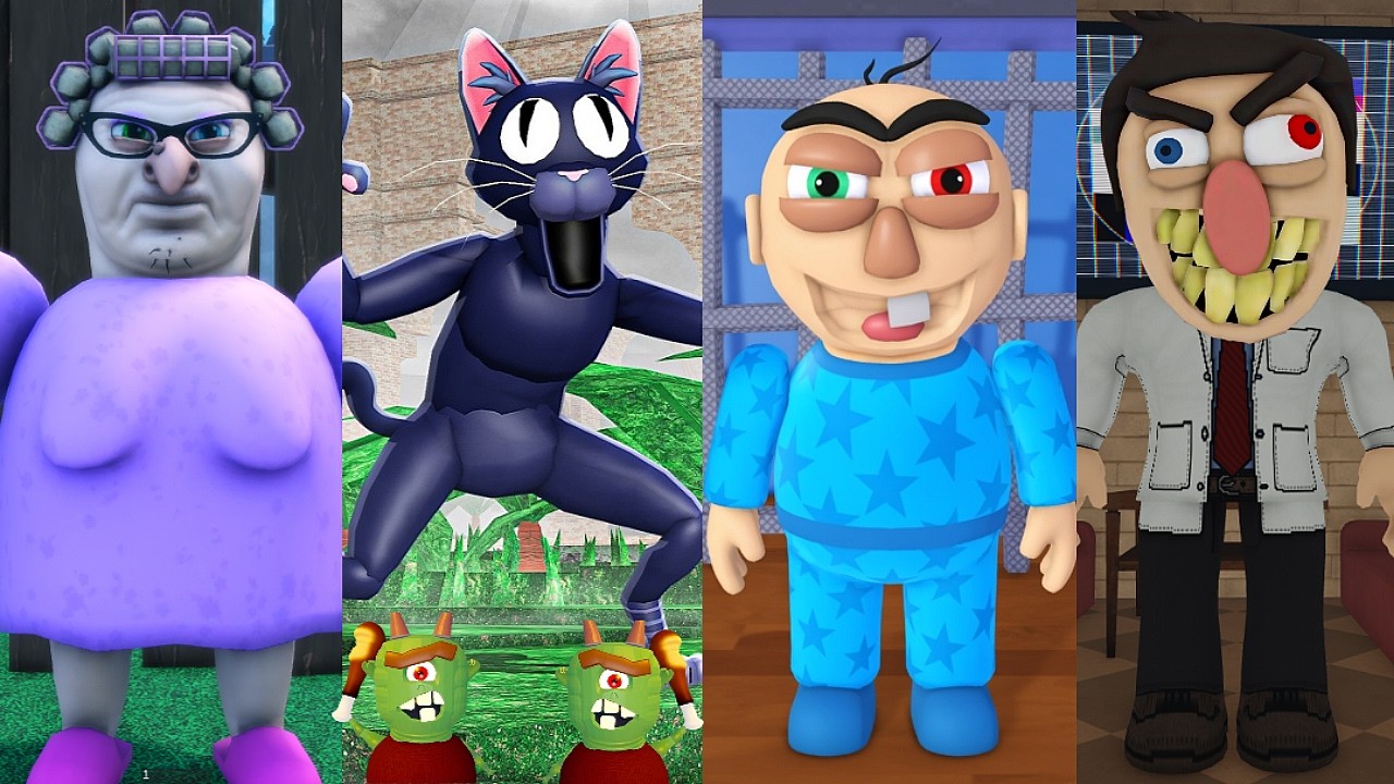 Roblox Escape All Jumpscares, 99 NIGHTS IN FOREST CAT PRISON RUN, Escape GRANDMA'S HOUSE