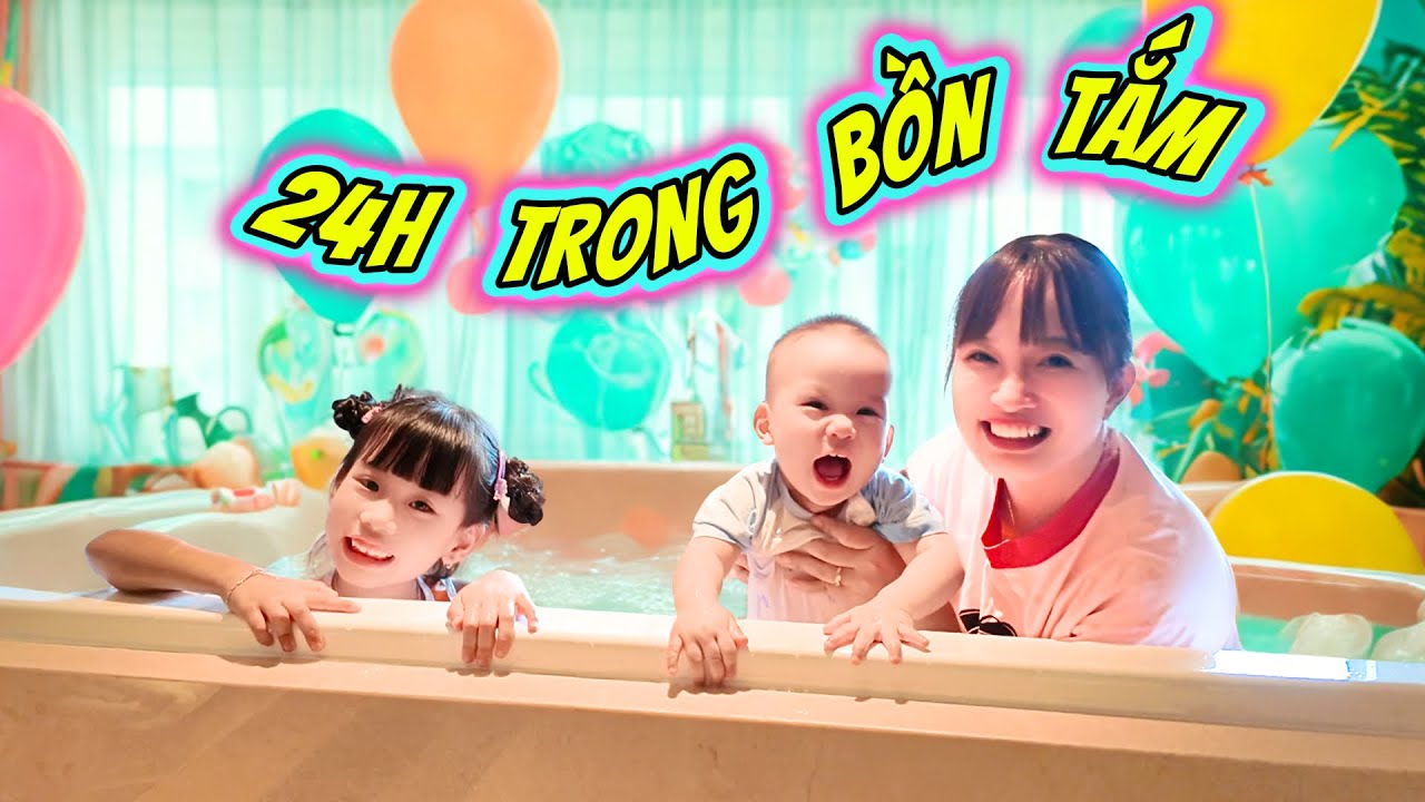 Gia Đình MiMi 24H Trong Bồn Tắm Khách Sạn 5 Sao - Một Ngày Làm Thượng Đế Của Bố Hoàng, Mẹ Huế, MiLo