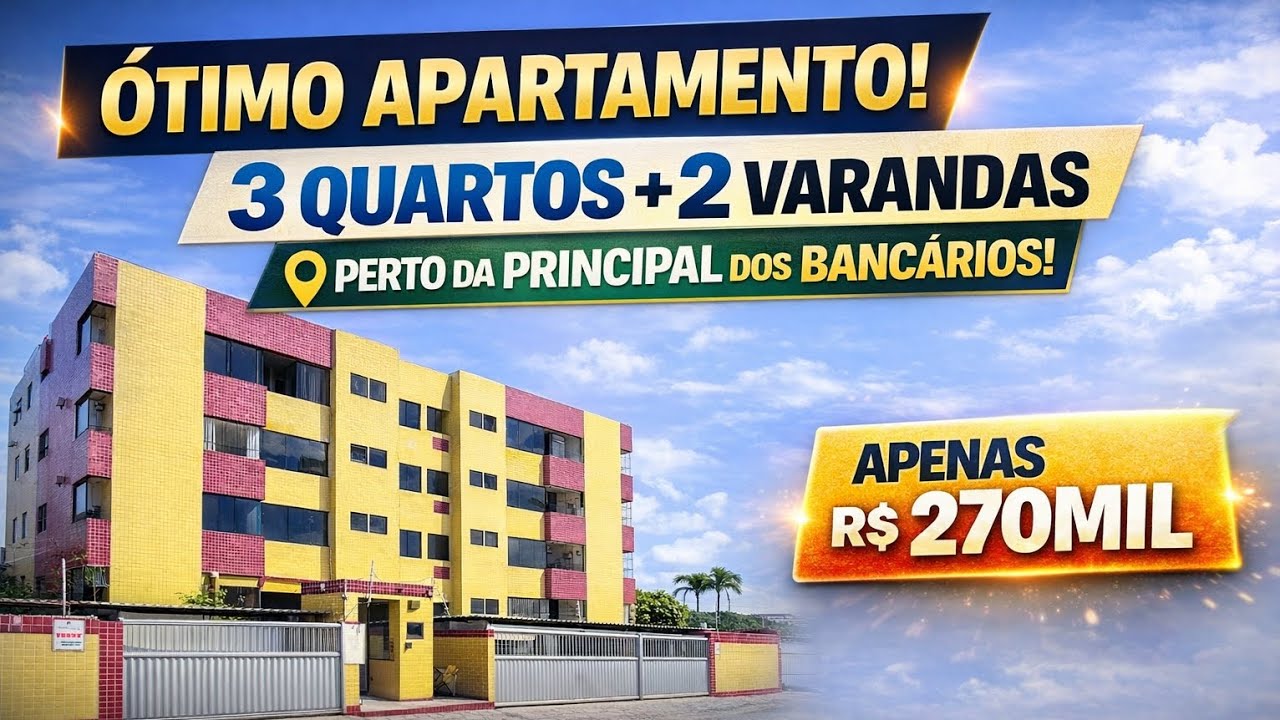 APARTAMENTO NO JARDIM CIDADE UNIVERSITÁRIA R$270MIL JOÃO PESSOA-PB