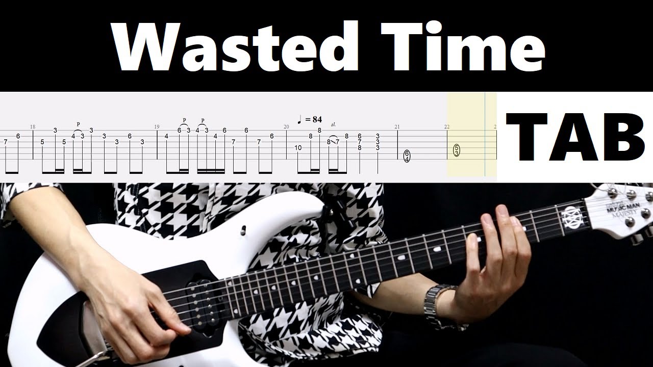 Skid Row - Wasted Time / guitar cover tab tutorial