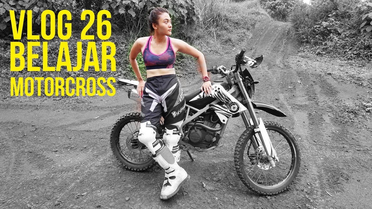 VLOG #26 Belajar Motorcross, Saking serunya ampe klontang 2x
