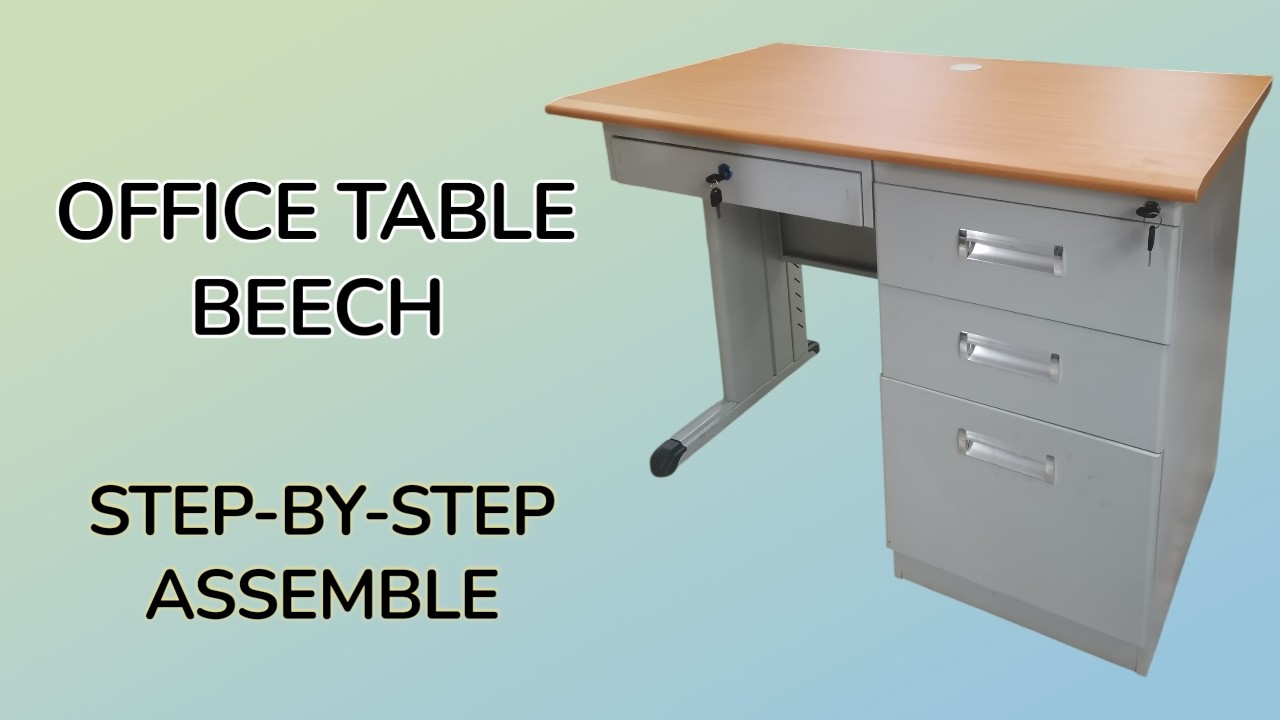 Melamine Office Table Beech 100×60 ×76 cm #furniture #officecabinet #officechair #officetable