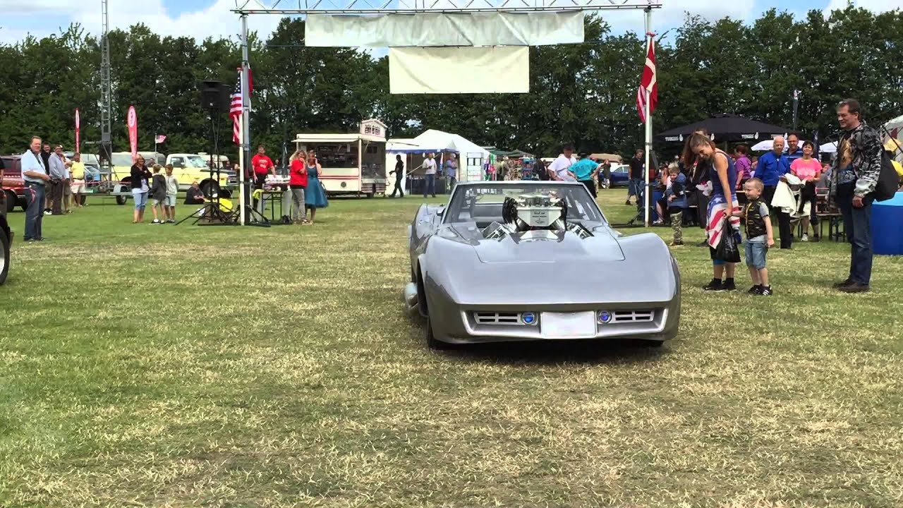 16.5 ltr Corvette takes a cruise at Daydreamers Meet, Tølløse, Denmark