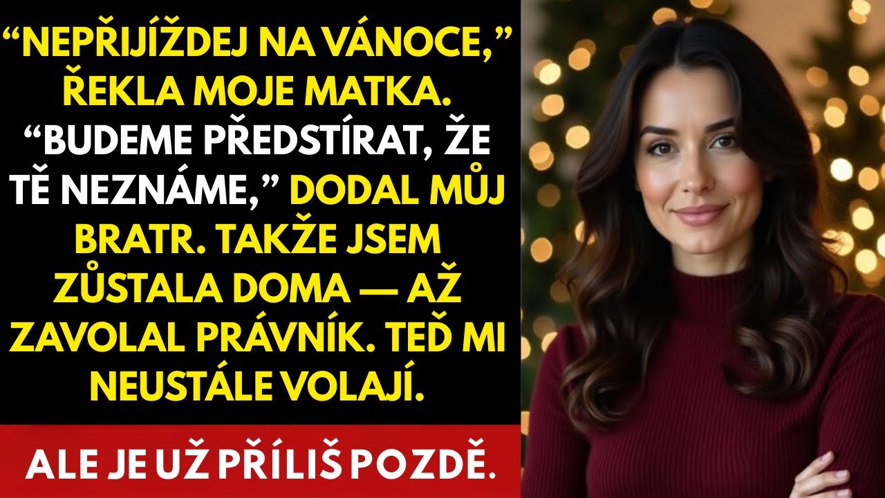 „Nepřijížděj na Vánoce,“ řekla matka – klidně, jako by to nebyla velká věc. Ale neměla tušení, co…