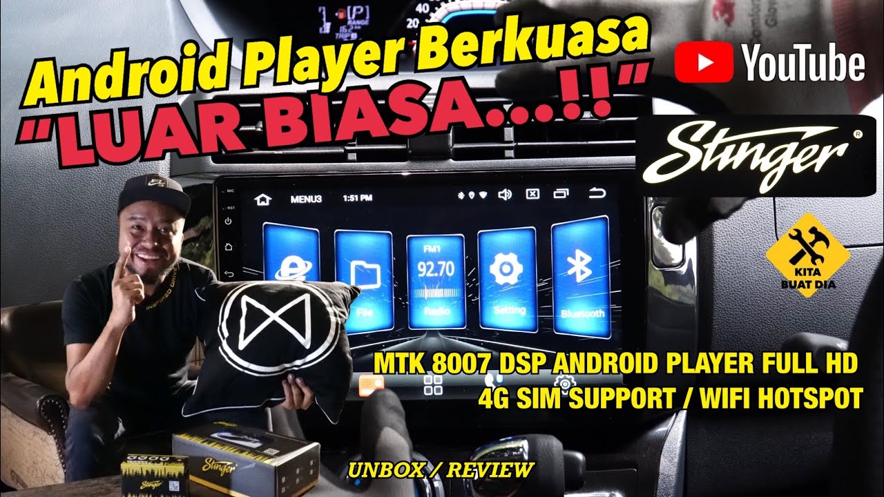 Android Player Berkuasa ‘LUAR BIASA’..!! | Stinger MTK DSP ANDROID PLAYER FULL HD
