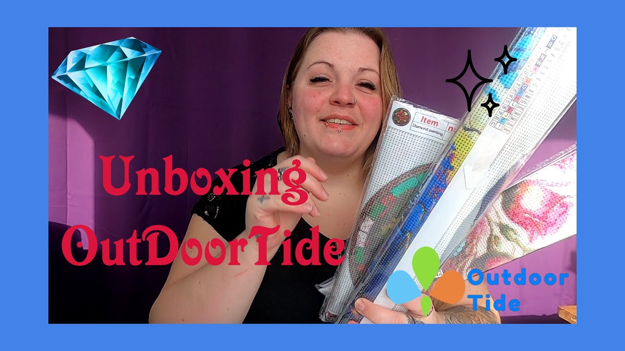 Unboxing #outdoortide 💎 Encore Des Coups De Coeur [Diamond Painting]