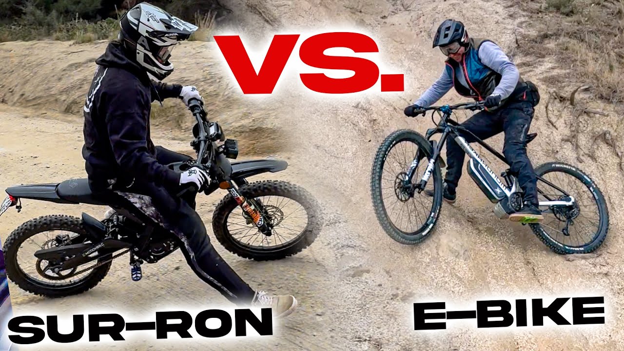 SUR-Ron VS. E-Bike  Enduro und Downhill!