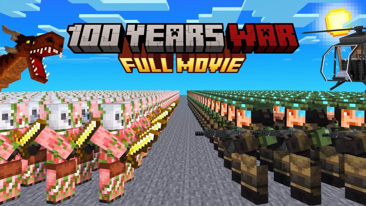 Minecraft, но это 100-летняя война пиглинов [ПОЛНЫЙ ФИЛЬМ]