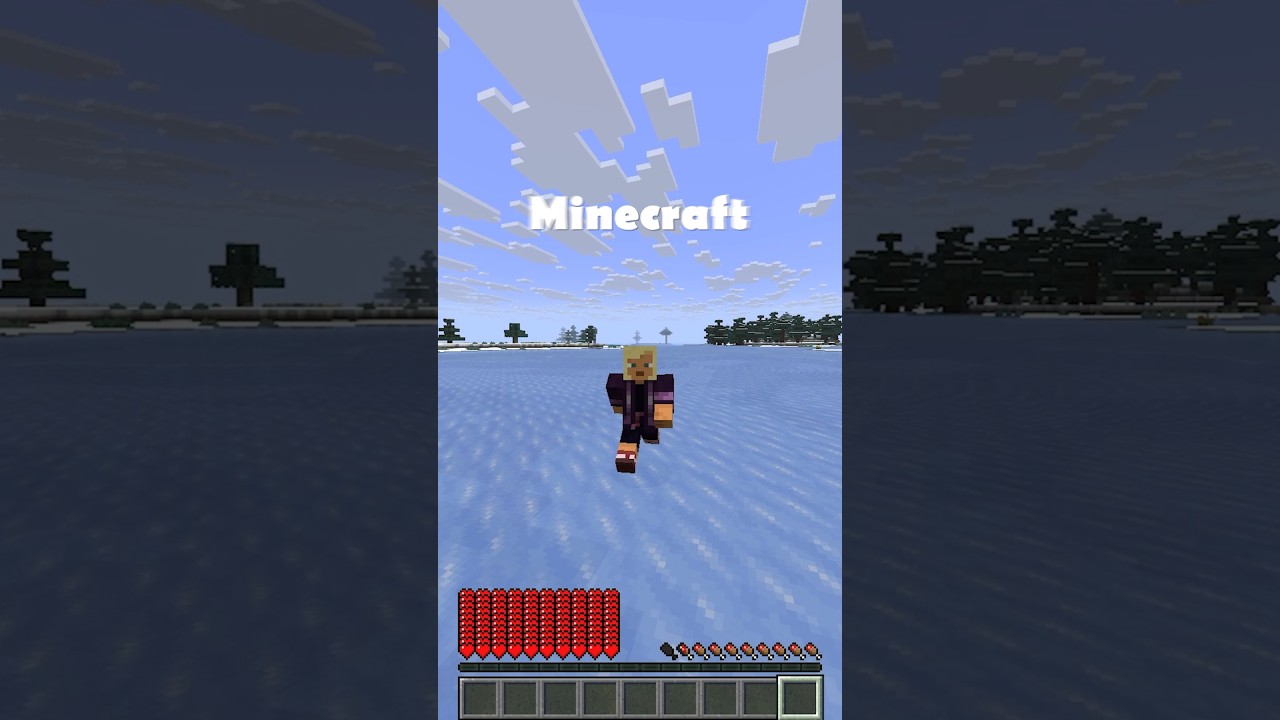 Minecraft but I have 100 Hearts #minecraft #shorts #funny