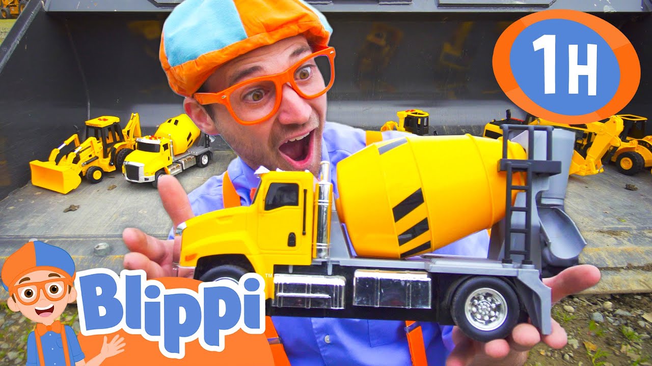 Playing with Big and Small Construction Vehicles | BEST OF BLIPPI TOYS | Educational Videos for Kids