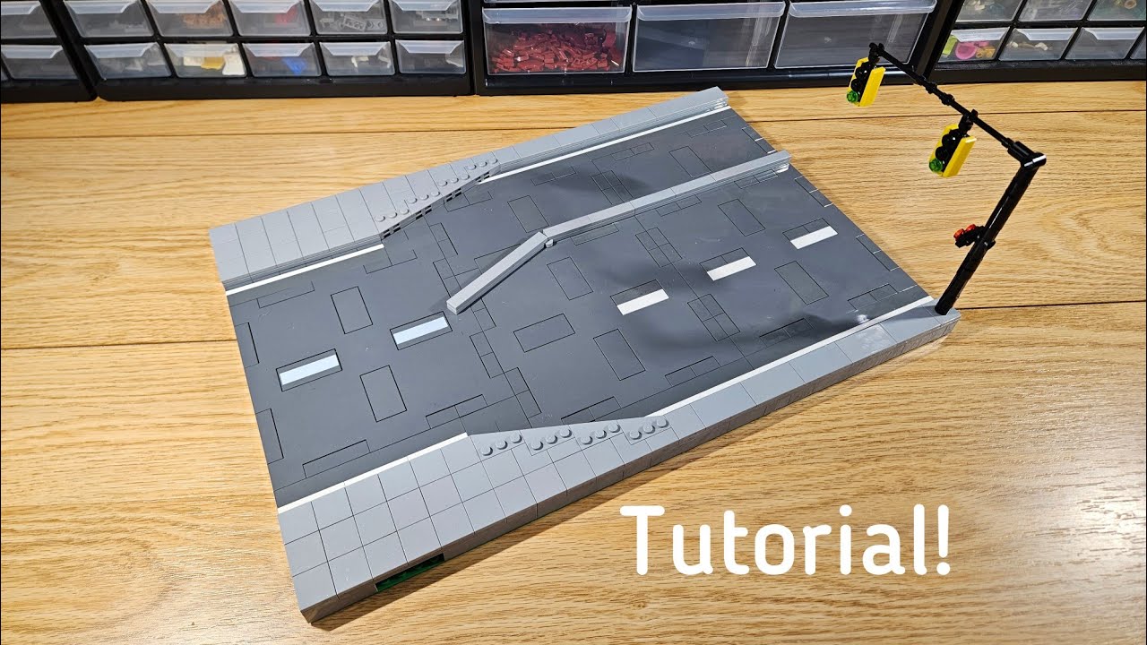 Lego MILS Plate With Left Turn Lane Tutorial!