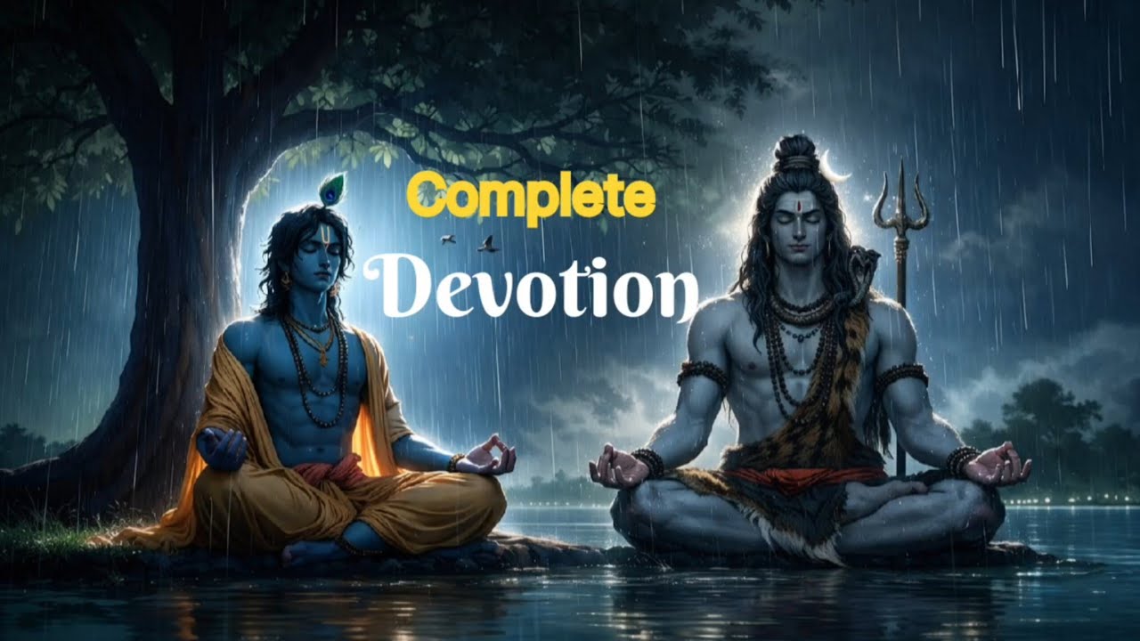When Mahadev Meets Krishna | Powerful Divine Meditation |#meditation # #shivameditation 