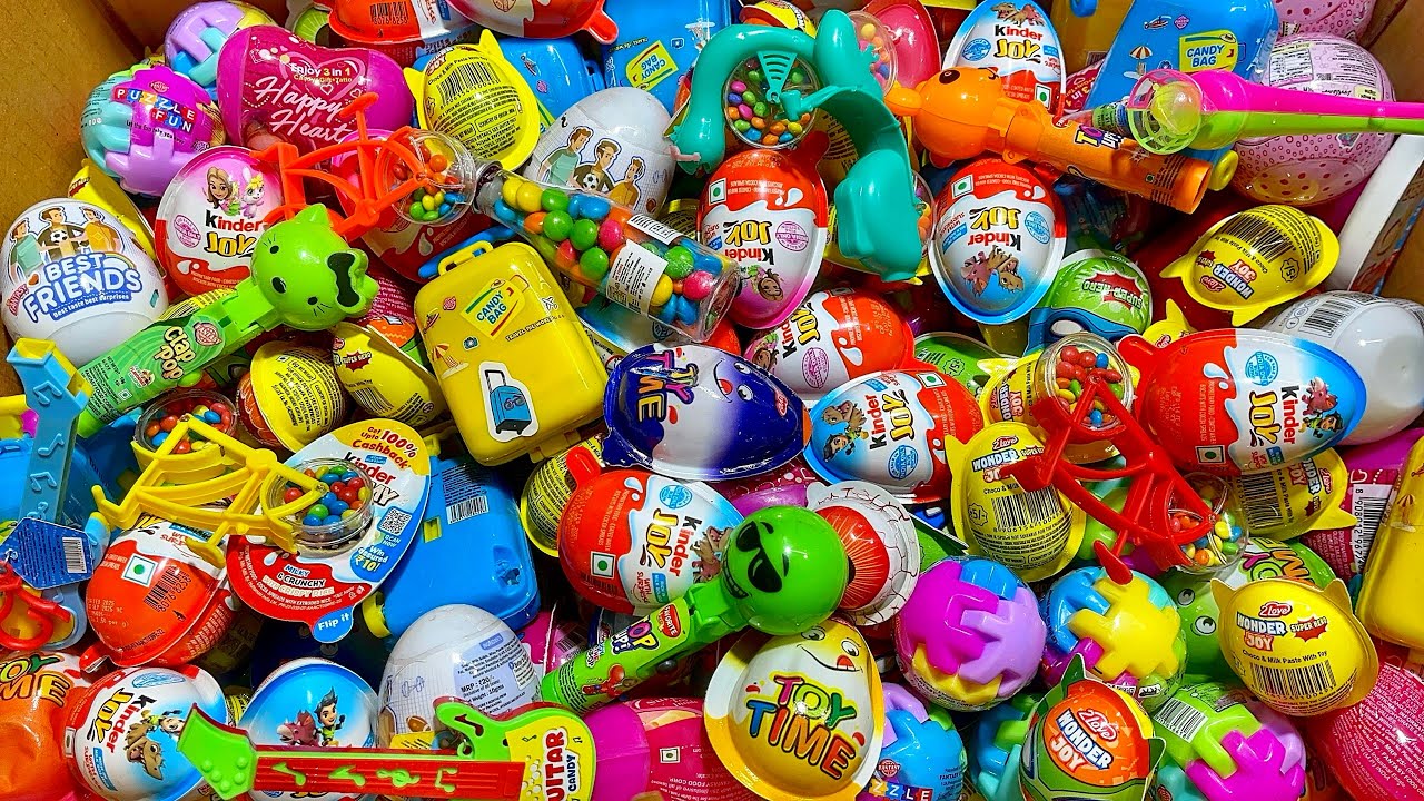 Surprise Eggs with Kinder Joy Unboxing With Fun || Different Surprise Eggs with Gifts || ASMR