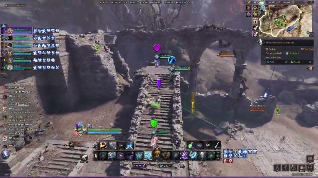 Throne and Liberty | Kaonashi vs Sacred Knightz | Ahzreil riftstone fight