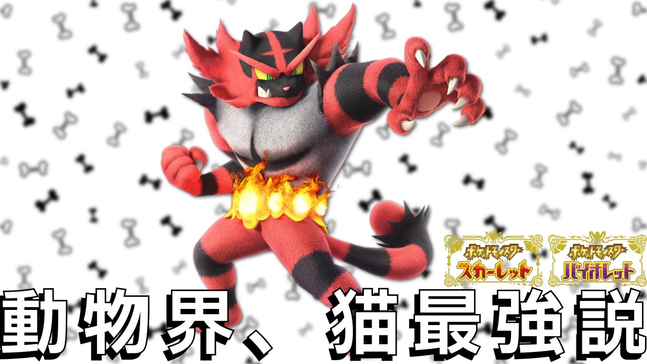 このたび、動物界最強は猫に決まりました。【ポケモンスカーレット バイオレット】