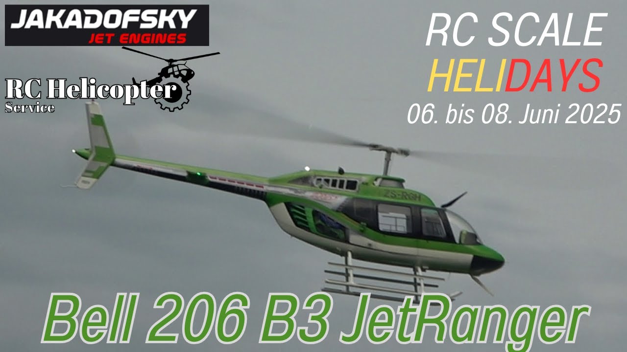 XXXL RC SCALE TURBINE HELICOPTER JETRANGER 206B3 (RC Scale Helicopter Show 2025)