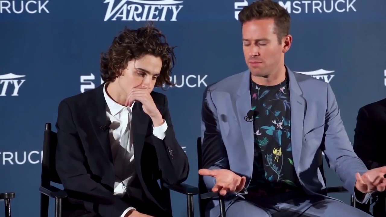 Armie Hammer & Timothée Chalamet - Behind the scenes