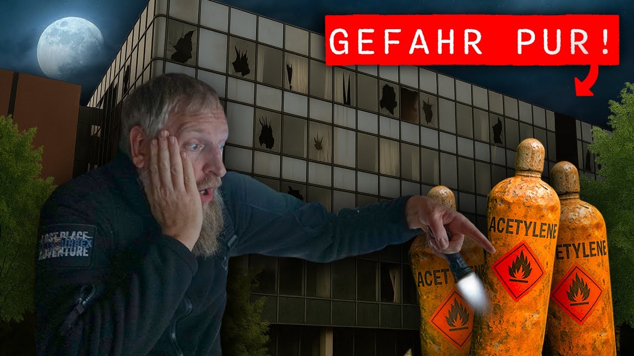 VORSICHT, GAS! ☠️ WIR ENTDECKEN EIN AKTIVES KNICKLICHT IM RIESIGEN BÜROKOMPLEX BEI NACHT!