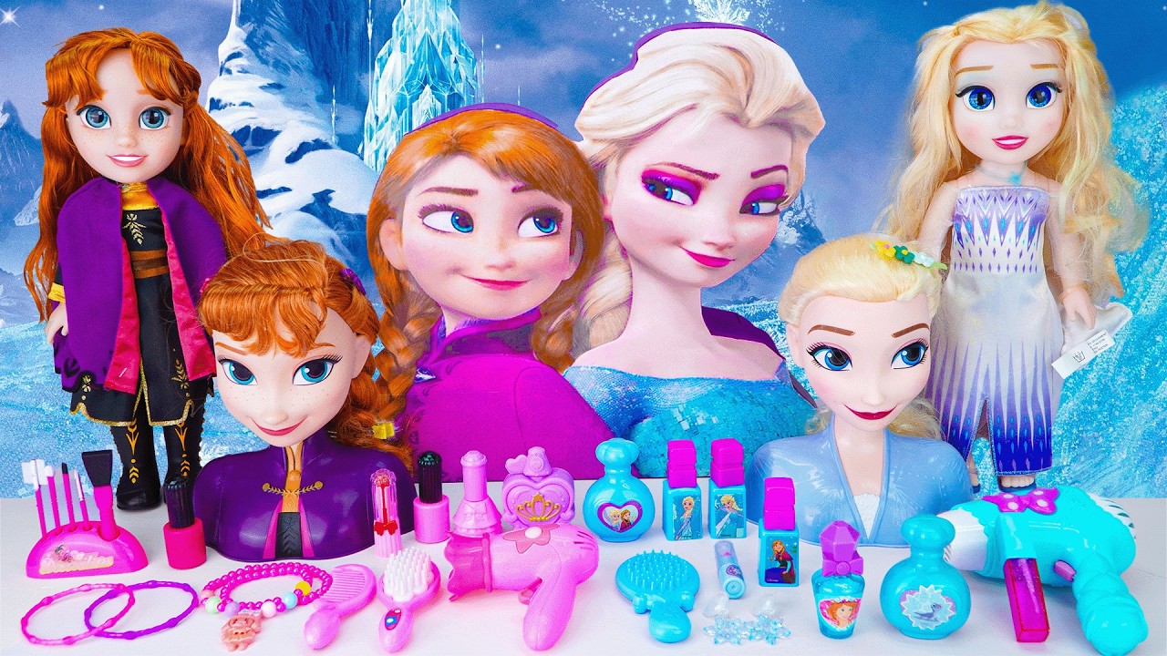 Surprise Disney Princess Box Toys Unboxing | Elsa and Anna Styling Head | Magical Makeup Toys