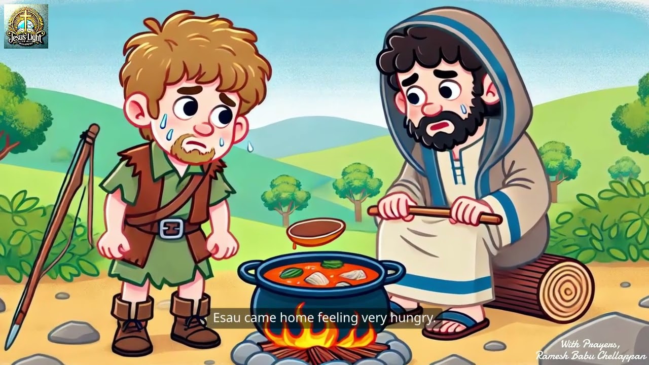 Jacob and Esau - The Twins & Esau Sells His Birthright | Bible Story for Kids