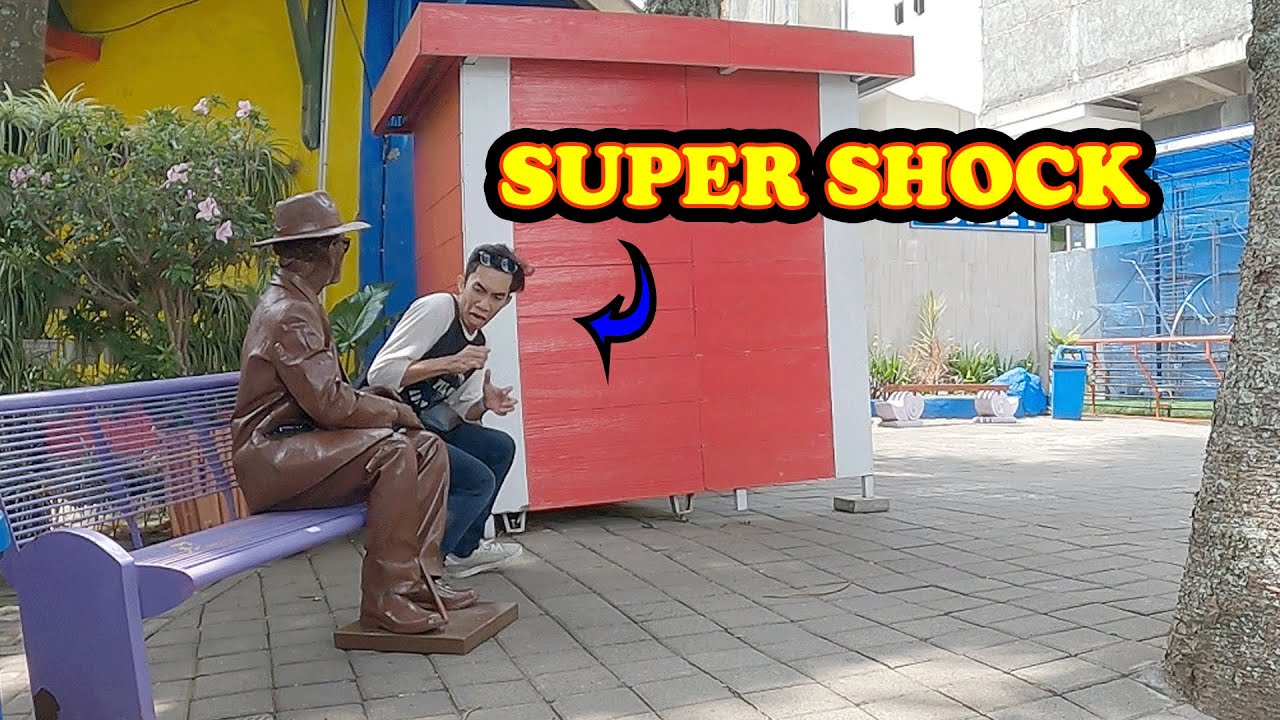 #mafia_statue_joke ,Ketakutan Paling Lucu, living statue , human statue prank