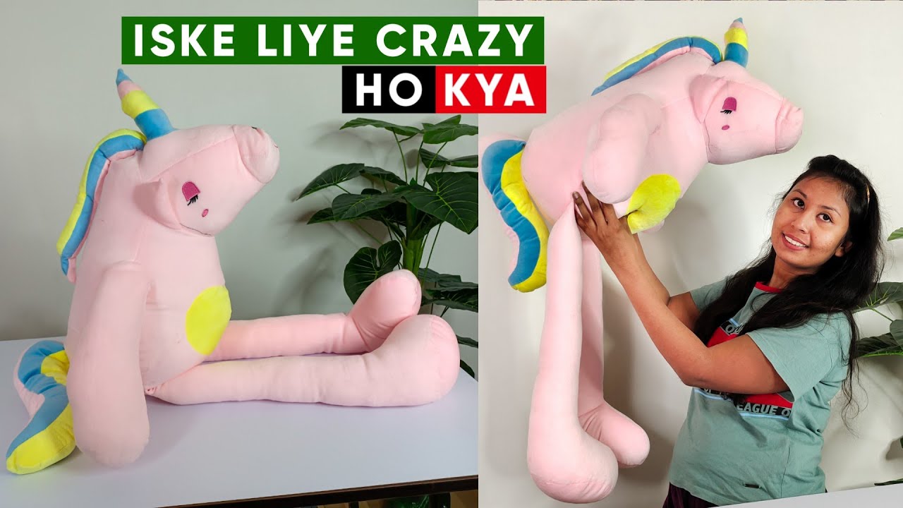 Long Legs Unicorn Animal Plush Toy | Giant Unicorn Soft Toy Unboxing | Unicorn Soft Toy Big Unboxing