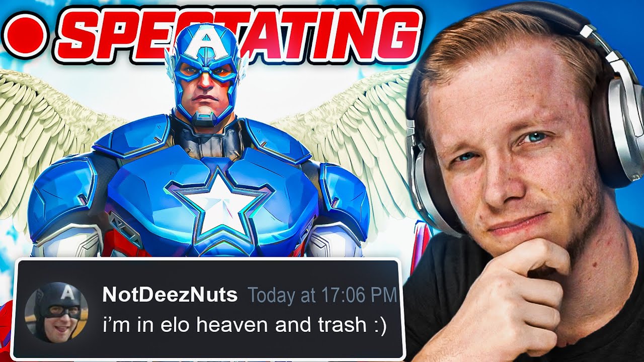 I Spectated A Silver Captain America Who Says He's In ELO HEAVEN...