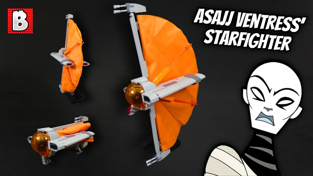 SLEEK Custom LEGO Ginivex-class Starfighter from 2003 Clone Wars!