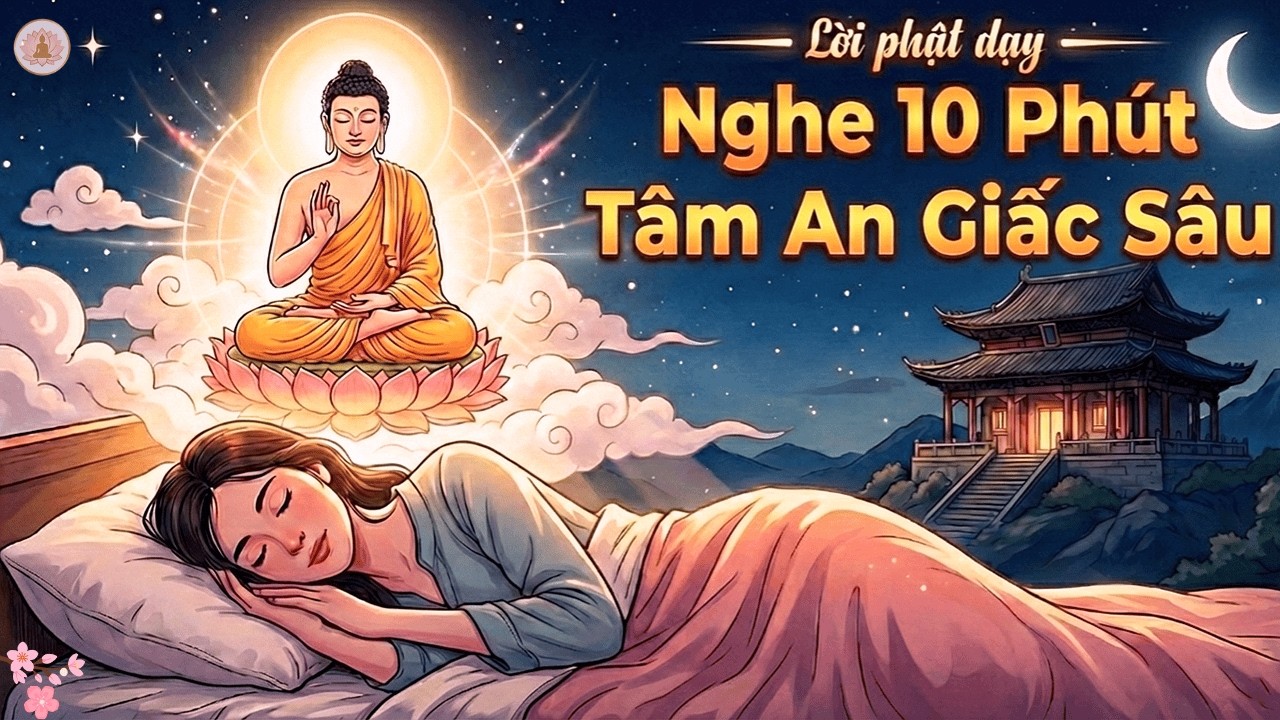 Khó Ngủ Vì Suy Nghĩ Nhiều? Nghe Lời Phật Dạy Để Sống An Lạc & Ngủ Ngon 🌸| Phước Bình An