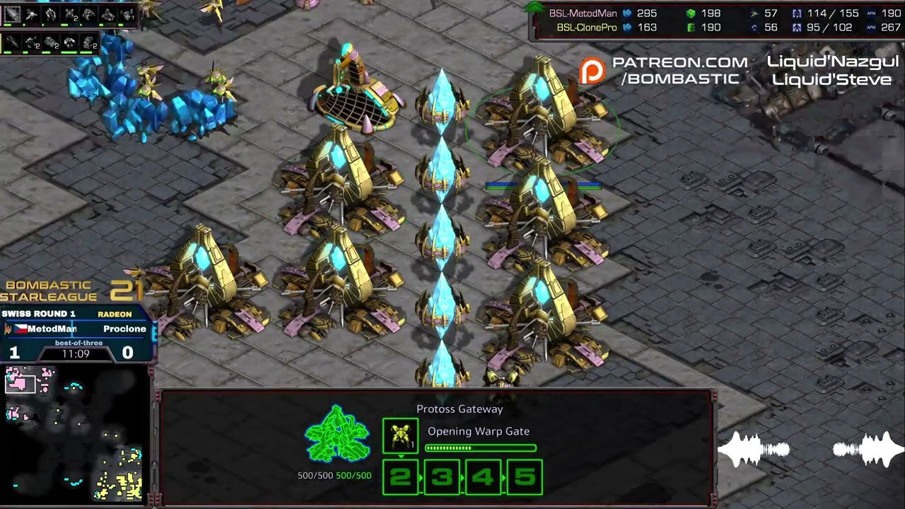 BSL 21 Hasuleague T1 Swiss Round 1 Metodman v Clonepro game 2