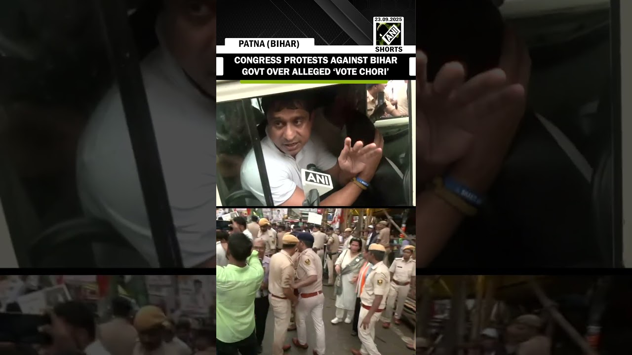 Congress holds protest against Bihar government over alleged &lsquo;vote chori&rsquo; in Patna