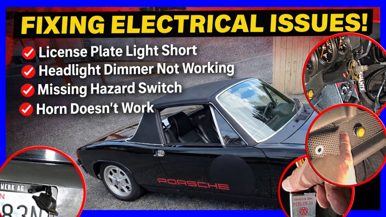 Porsche 914: Fixing Lights, Horn, High/Low Beam, & Wipers