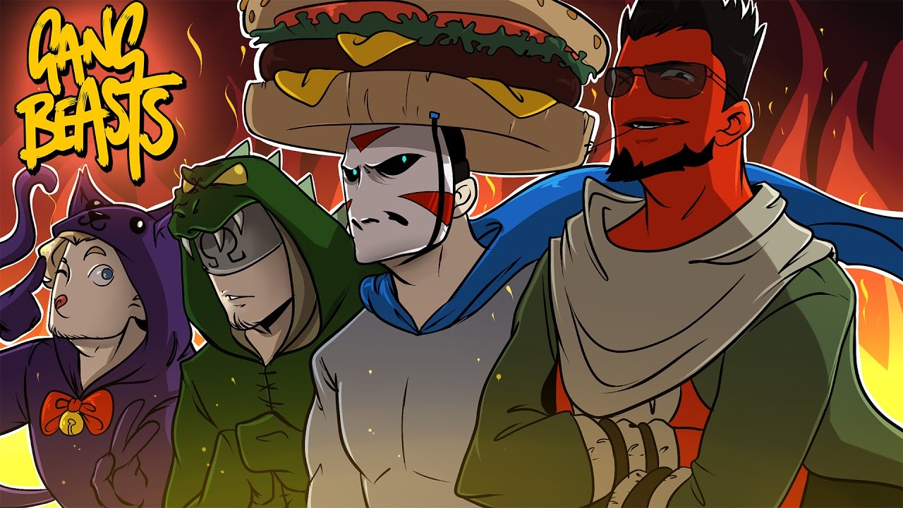 Gang Beasts! | INTRODUCING...ACTION HERO MAN! ( w/ H2O Delirious, Bryce, & Ohmwrecker)