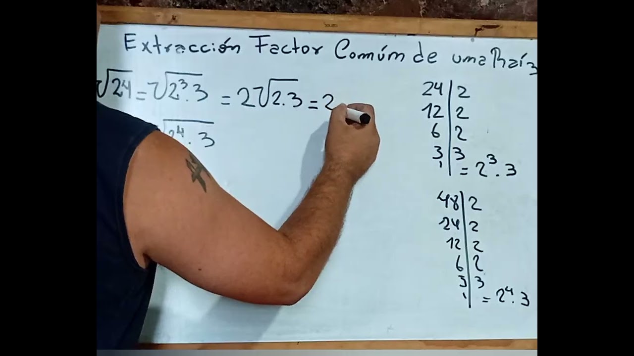 Extraer coeficiente de una raíz #algebra #mate