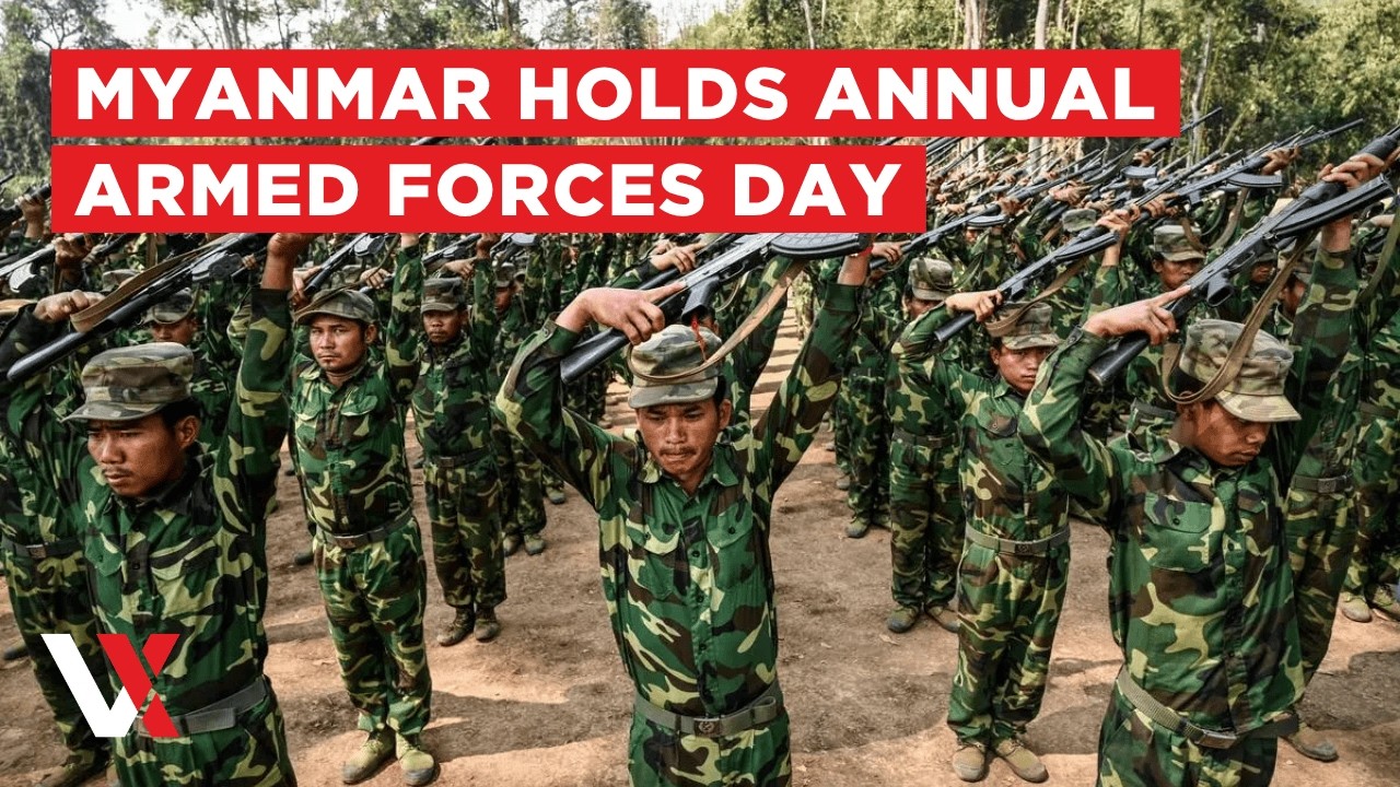 Live: Myanmar Celebrates Armed Forces Day with Military Parade and Demonstrations | VERTEX