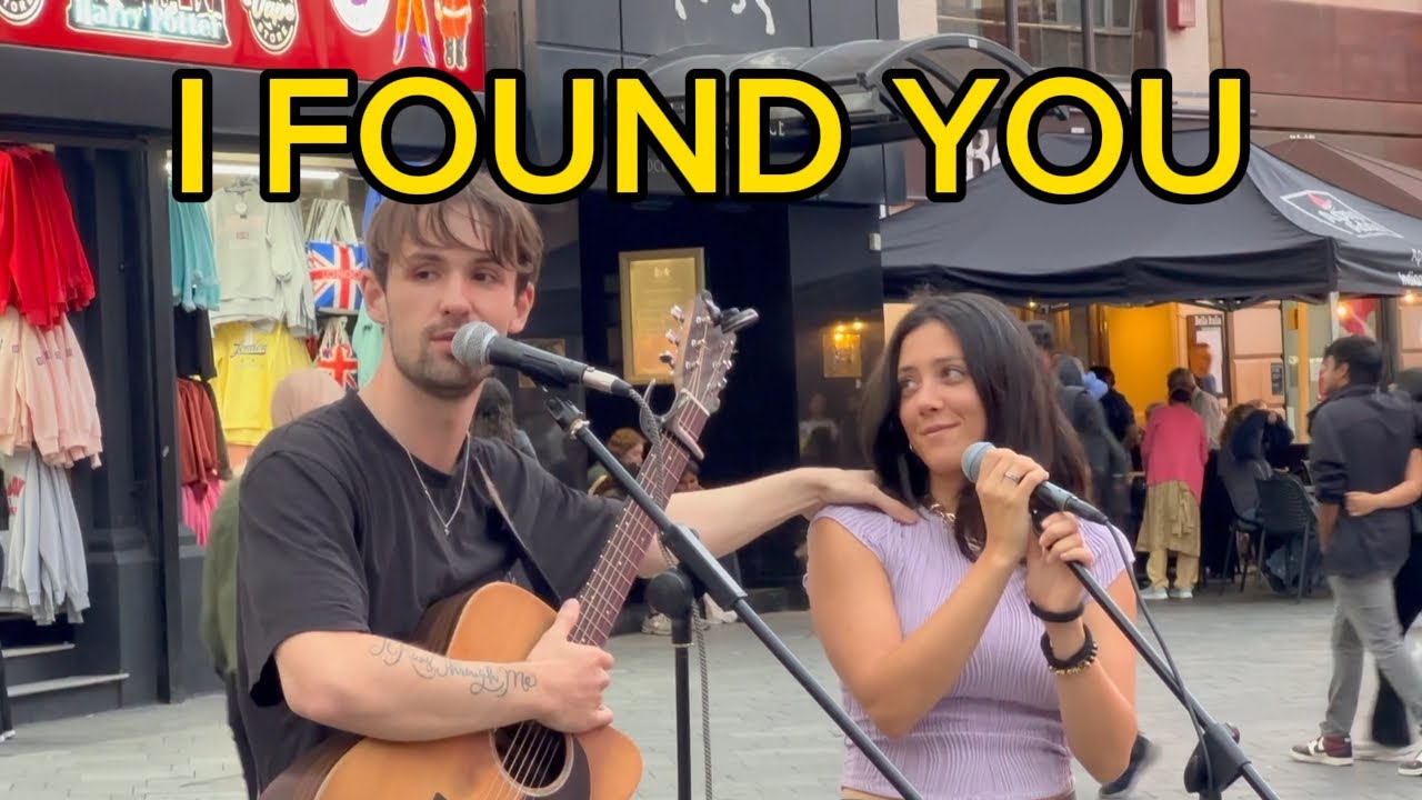 This couple MET singing on the STREETS | Leire & Atticus Blue - I Found You