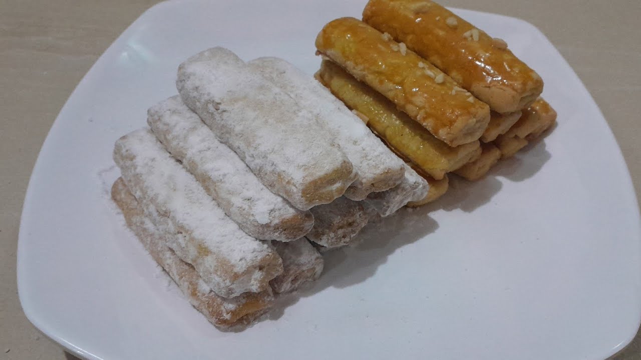 شیرینی ساق عروس کرمدار ، شیرینی ساق عروس بسیار خوشمزه ، شیرینی عید Persian sweet