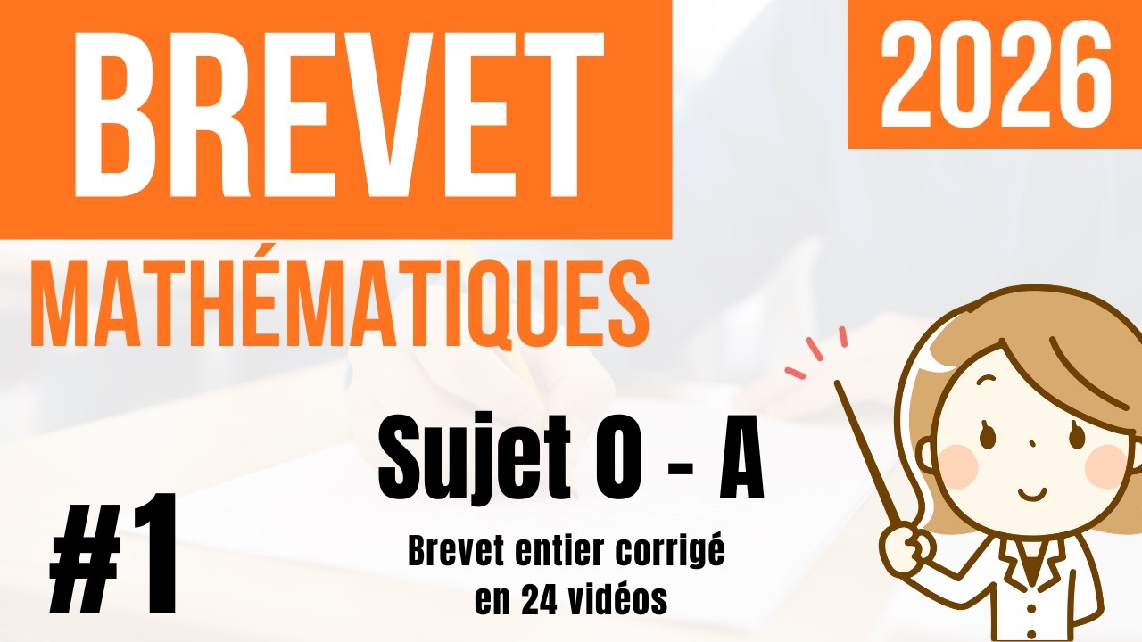 BREVET 2026 - Mathématiques 3ème - Sujet 0-A - #1 - Déterminer ou calculer une fraction d'un nombre.