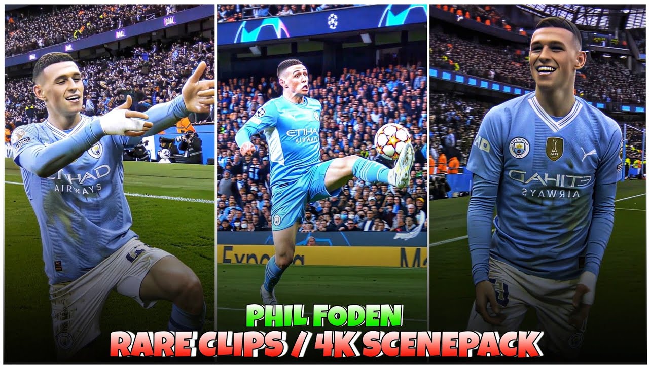 Phil Foden 2024/23 / RARE CLIPS ● SCENEPACK 4K (With AE CC and TOPAZ)