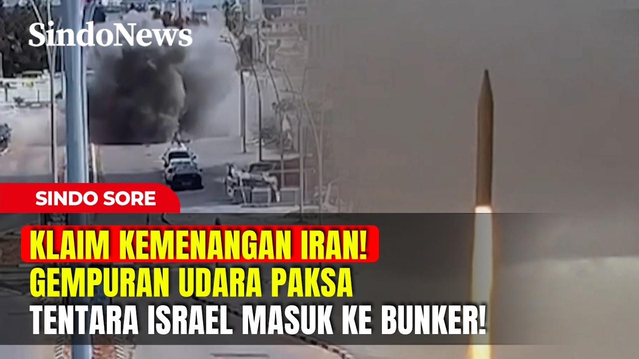 KLAIM KEMENANGAN IRAN! Gempuran Udara Paksa Tentara Israel Masuk ke Bunker! | Sindo Sore | Part 01