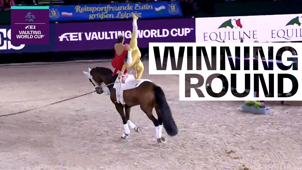 Theresa-Sophie Bresch and Torben Jacobs' technical accuracy | FEI Vaulting World Cup™ Leipzig