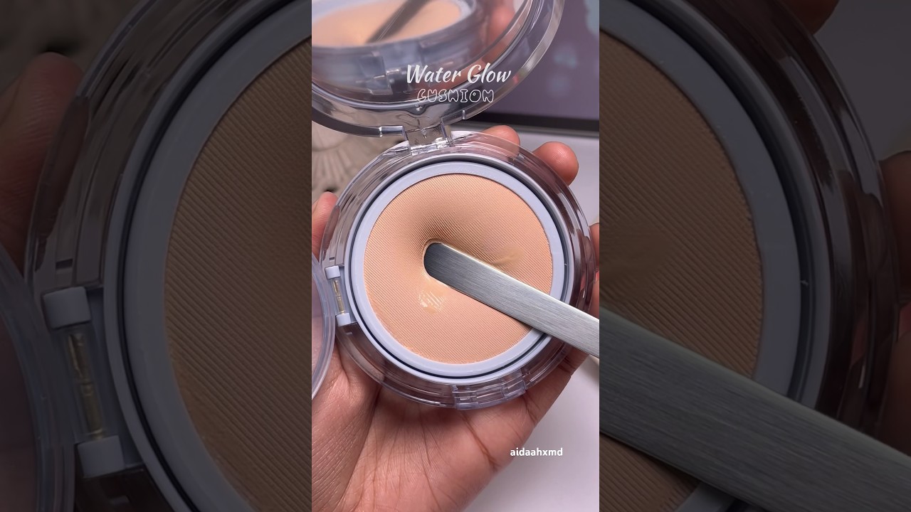 Korean Cushion Foundation, is it brown skin friendly? | Merythod WaterGlow Cushion #koreanmakeup